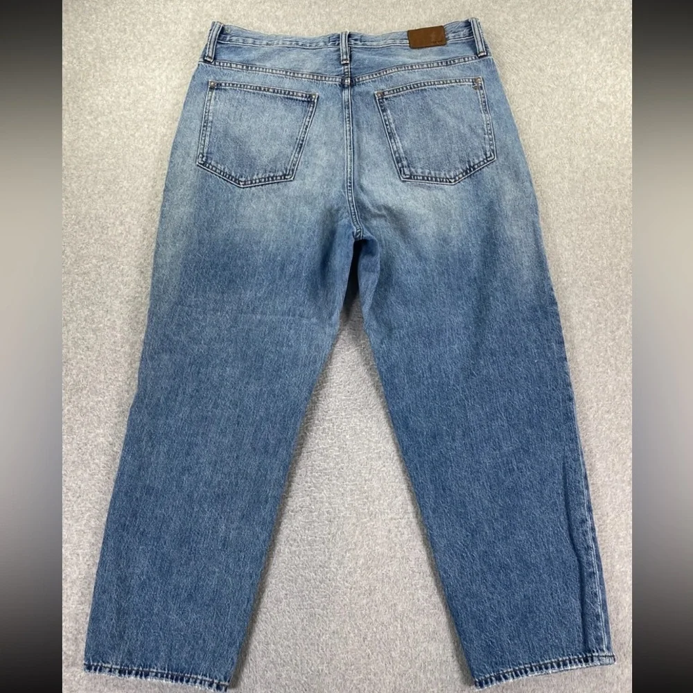 Madewell The Dad Jean 32 High Rise Med Wash Button Fly 100% Cotton Relaxed Fit - Picture 9 of 12
